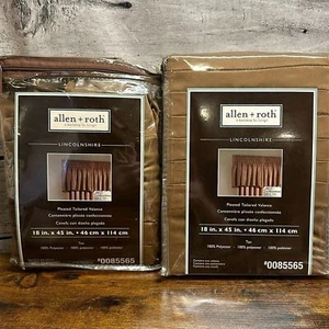 Neu Allen + Roth Lincolnshire Plissee maßgeschneidert Set 2 Volants - Bild 1 von 3