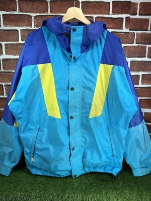 Vintage The North Face Retro Neon Color block Mountain Light Gore-Tex Jacket M - Image 1 of 4