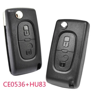 2Tasten Auto Schlüssel Cover für Peugeot 206 207 308 Citroen C2 C3 Fernbedienung - Picture 1 of 8