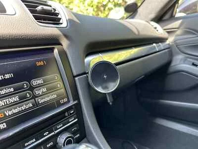 Phone Mount MagSafe Charger For Porsche 991 / 981 / 718 911 Cayman Boxster LHD - Imagem 1 de 4