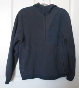 Lululemon Lab Siffra Hybrid 1/2 Zip Hoodie Zip Pockets Size M Black Iris Blue - Picture 1 of 6