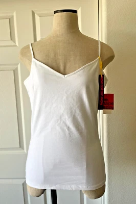 Camiseta sin mangas Yummie Tummie EVA YT1-100 blanca elástica de algodón con estante - XL Foto 1 de 4