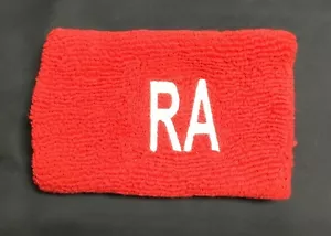 RARO Bracciale Usato Originale Allen Iverson Game ROSSO ""RA"" Philadelphia 76ers - Foto 1 di 2