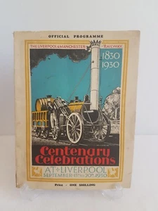 Liverpool & Manchester Railways 1930 Centenary Programme - Picture 1 of 5
