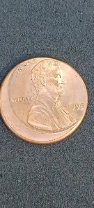 off center Lincoln cent 1995 full date unc - Picture 1 of 2