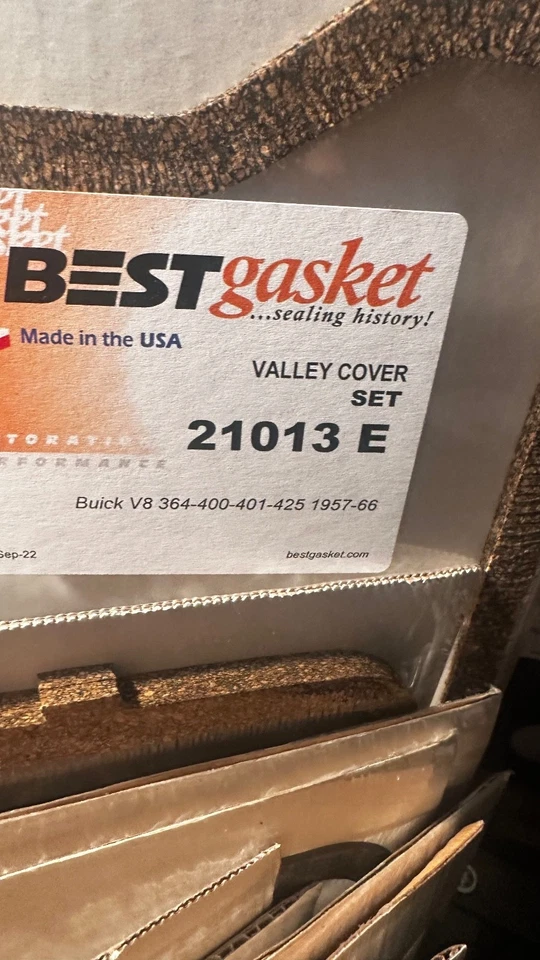 Junta de cubierta de válvula, Buick 364-400-401-425, 1957-1966 Foto 1 de 1