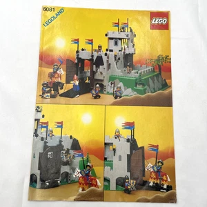 Lego King's Mountain Fortress 6081 Instrustions Booklet Only! Castle Knights - Picture 1 of 9