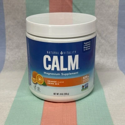 Natural Vitality Calm Suplemento de Magnesio Polvo Naranja 8 OZ Nuevo Exp. 06/2027 Foto 1 de 2