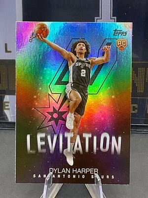 2025-26 Topps #L-17 Dylan Harper Levitation Holo Foil Rookie Spurs RC - Image 1 of 2