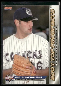 Blake Williams 2001 Carolina League Top Prospect Set - Imagen 1 de 2