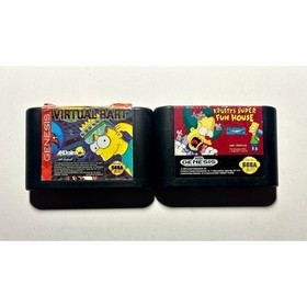 Sega Genesis Simpsons Video game bundle Video Game lot🔥Works! Authentic 