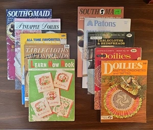 Vintage Mini Crochet Doilies Knitting Books Bundle Of Ten (10) B281 - Imagen 1 de 3