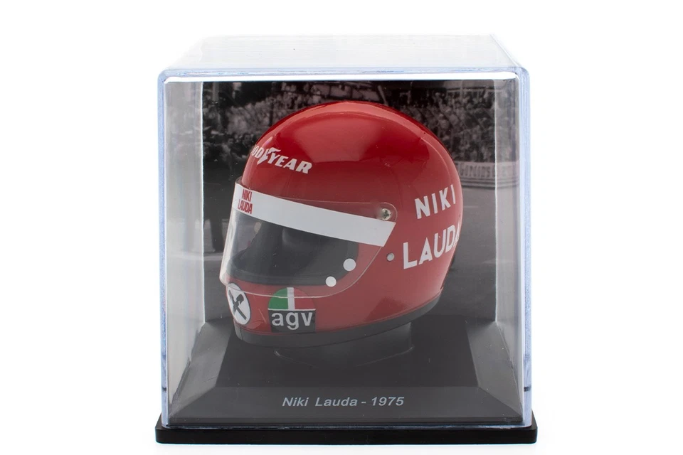 Modellino Casco Niki Lauda Ferrari 1975 W.C. Scala 1:5 Spark Edition - Immagine 1 di 1