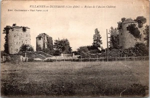 Villaines-En-Duesmois Côte-DOr France Ruins Vintage Postcard - Picture 1 of 2