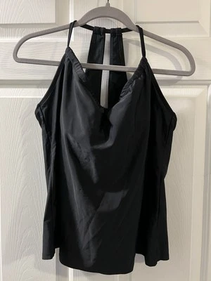Large Merona Black Tankini Top - Image 1 of 4