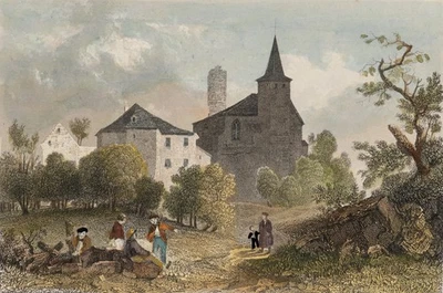 WINKLES (*1801) nach VERHAS (*1811), Blick auf Kronenburg, Sst. Biedermeier - Bild 1 von 4