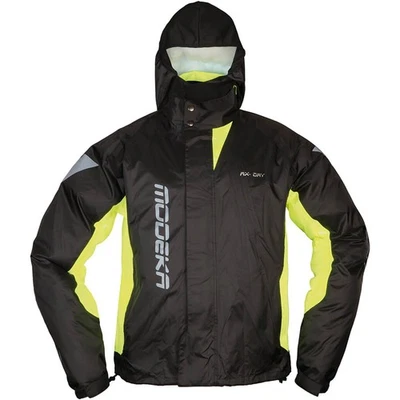 Motorrad Regenjacke wasserdicht 3XL - Modeka AX-Dry II - schwarz-fluogelb - Bild 1 von 4
