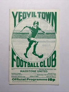 Yeovil Town v Maidstone United; Southern League, 6 de noviembre de 1976 - Imagen 1 de 3