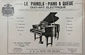 PUBLICITÉ PRESSE 1921 LE PIANOLA PIANO A QUEUE DUO-ART ÉLECTRIQUE - THE AEOLIAN - Imagen 1 de 1