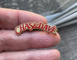 Vintage Chas And & Dave Pin Badge Pop Music Cockney Singers Rabbit Etc - Picture 1 of 7