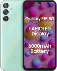 SAMSUNG Galaxy F15 5G (Jazzy Green, 128 GB) (4 GB RAM) - Picture 1 of 7