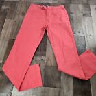 Mens Brooks Brothers Red Fleece size 32x33 (tag 32x34) Red Cotton Chino Pants