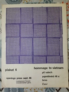 Jiri Valoch Hommage Tu Vietnam Plakat 6 ,Jugoslavia 1966 Settembre - Foto 1 di 4
