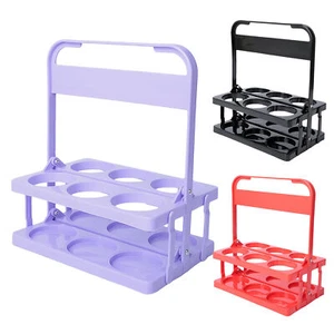 Foldable Drink Carrier 6 Bottles Reusable Beer Bottle Carrier with Handle - Picture 1 of 15