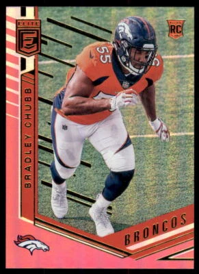 2018 Donruss Elite Pink Bradley Chubb Denver Broncos #190 - Image 1 of 2