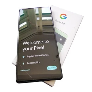Boxed ✔ Google Pixel 6a 5G 128GB+6GB Sage Unlocked ✔ Android 13 • G1AZG - Afbeelding 1 van 6