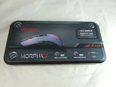 EpicGear EGMMX1-BGDAA MORPHA X Gaming Mouse, Modular dual sensor 12000dpi  - Image 1 of 3