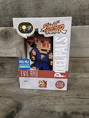 Pixel Pal Street Fighter Evil Ryu Amazon 30th Anniversary NEW RARE - Image 1 of 4