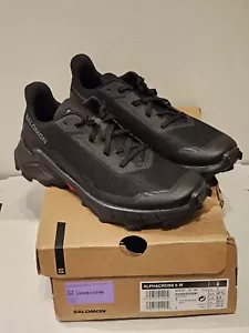 Salomon Women's ALPHACROSS 5 Trail Running Shoes for Women 8.5 Black / Black - Picture 1 of 14