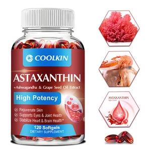 Astaxanthin 24mg–Ashwagandha,Traubenkernöl–Sehkraft,Herz- & Gelenkunterstützung - Bild 1 von 13