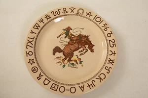 Piatto Bronco Wallace China Western Restaurant (R2R/JSF6) fino a Goodan Westward Ho - Foto 1 di 8