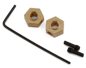 Axial AX24/SCX24 Brass Hex Hubs (2) (1g) [AXI302002] - Picture 1 of 8