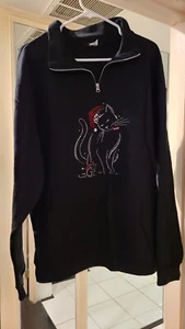 Crystalli cat/mouse sweater Sz XL - Picture 1 of 5