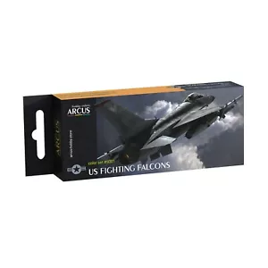 Arcus #E5001 Emaille Lack Set US Fighting Falcons 6 Farben 10ml für Modellbausatz - Bild 1 von 14