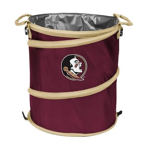 New Licensed Florida State Seminoles HUGE Collapsible Cooler Hamper Trash Can ga Cover