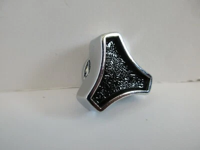 BLACK CHROME SMALL TRI BAR AIR CLEANER WING NUT 1/4-20 & 5/16" #2179X        - Image 1 of 4