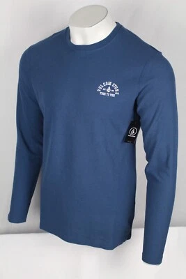 Volcom Men's Shirt Nunex Stone Graphic Themal Long Sleeve Crew SMB Blue - Image 1 of 4