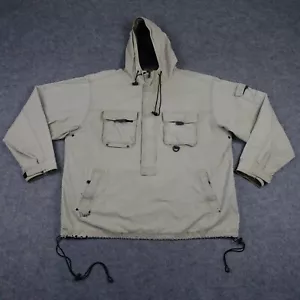 VINTAGE Eddie Bauer Giacca Uomo XXLarge Alto Beige Pesca Leggenda Pullover anni 90 - Foto 1 di 24
