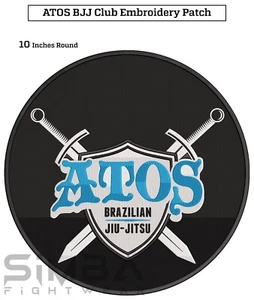 ATOS Jiujitsu Gi Patches BJJ Grapplers Patches BJJ ATOS Club Embroidery Patches - Picture 1 of 4