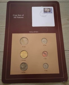 MALAYSIA 6 Coins 1990 Coin Sets of All Nations Rare New Edition - Picture 1 of 2
