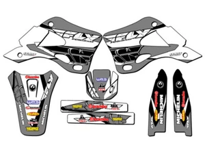 1999-2002 KX 125 13 FLY gris Senge kit de gráficos compatible con Kawasaki - Imagen 1 de 10