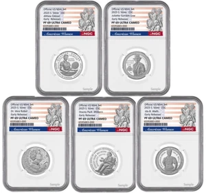 Presale 2025 S Silver Quarters Set 25C NGC PF69 Ultra Cameo Early Releases - Picture 1 of 1