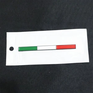 1x Matte Italy Flag Black Metal Decal Emblem Sticker Badge Sport Racing V6 Turbo - Picture 1 of 10