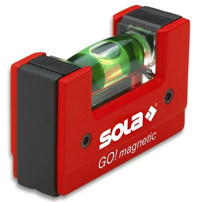 Mini Wasserwaage 6.8 cm Sola GO! magnetic Polyamid Magnetwasserwaage Leuchtbelag - Bild 1 von 3