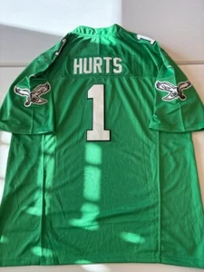 Camiseta deportiva NFL Philadelphia Eagles Jalen Hurts Nike Dri Fit nueva con etiquetas verde XXL retro - Imagen 1 de 5