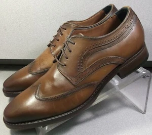 158016 PF50 DANRIDGE MEN SHOE 10 M BROWN LEATHER LACE UP BY JOHNSTON & MURPHY - Picture 1 of 6